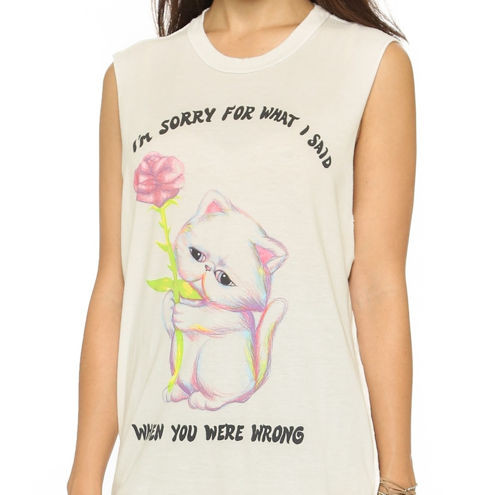 UNIF I’m sorry tank/muscle tee - xs